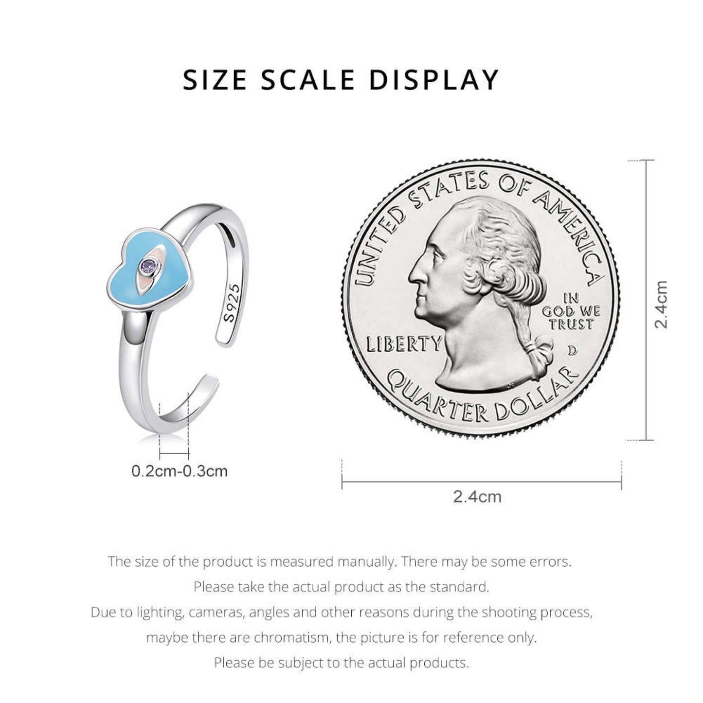 Evil Eye 🧿 Ring Sterling Silver