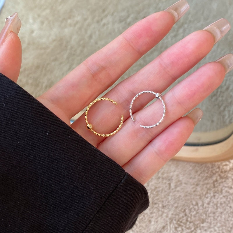 Gold plated silver plated Ring ball