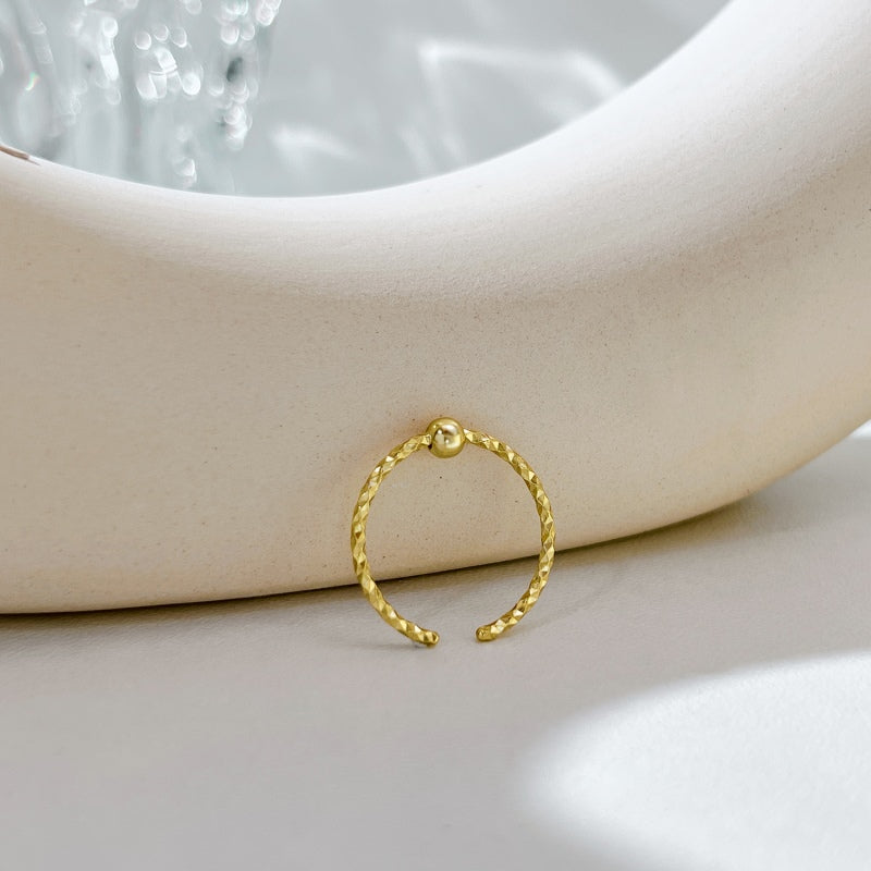 Gold plated silver plated Ring ball
