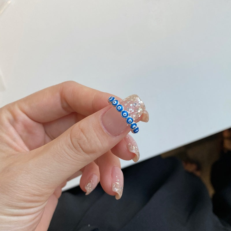Evil Eye 🧿 Ring Minimalist 925 Silver