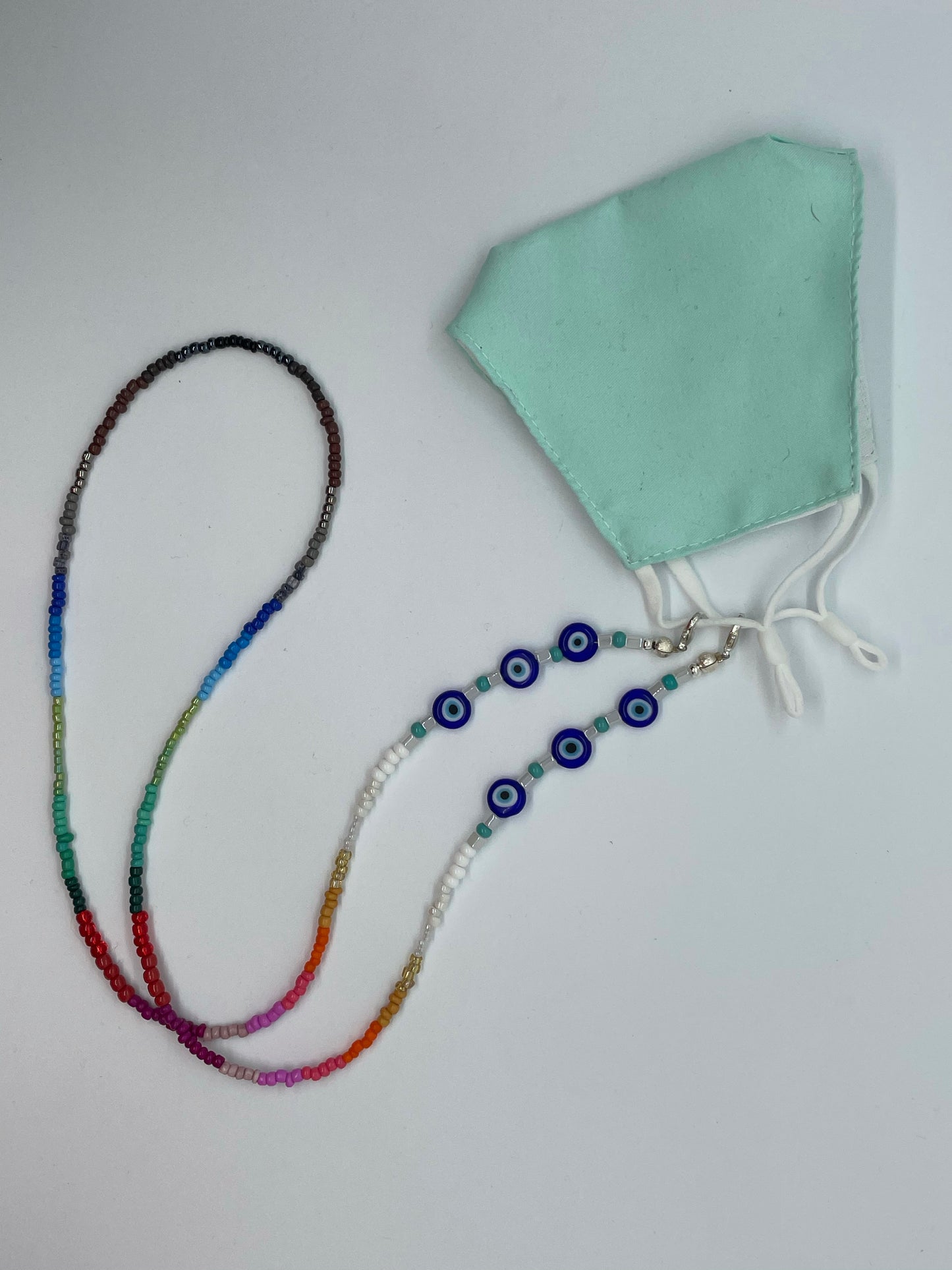 Evil Eyes Colorful Face Mask Chain
