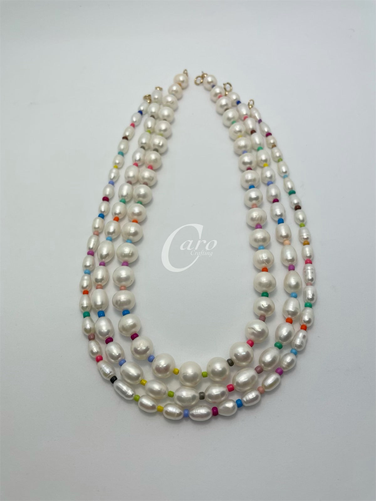 Colorful Fresh water pearl choker necklace
