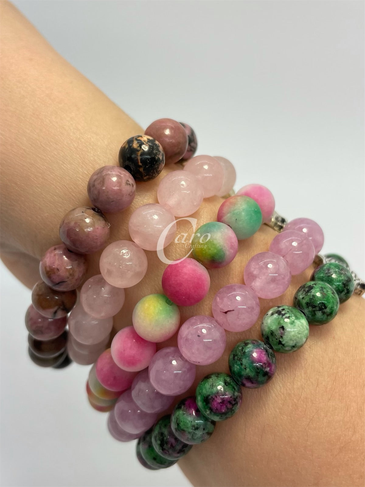 Crystal bracelet with hamsa hand
