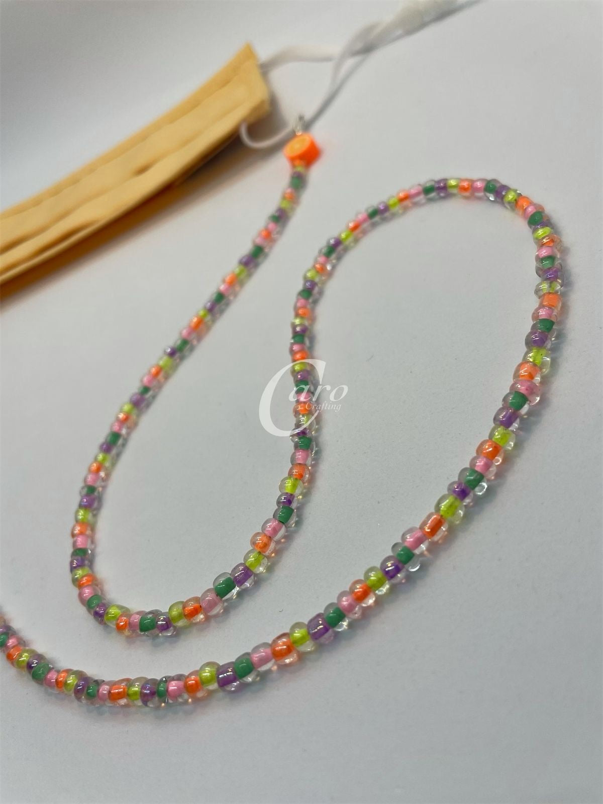 Orange Face Mask Chain