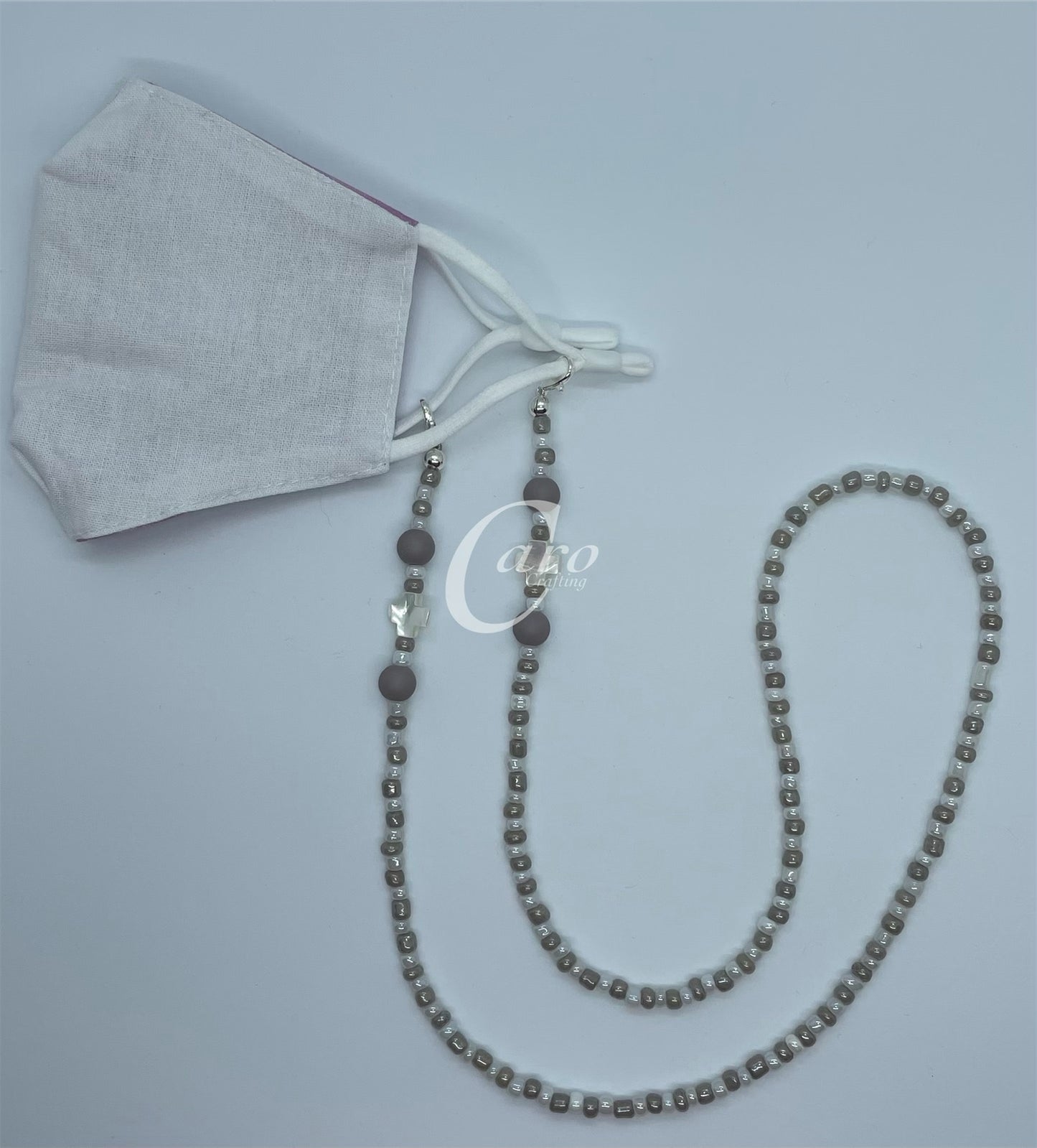 Gray Cross Mask chain