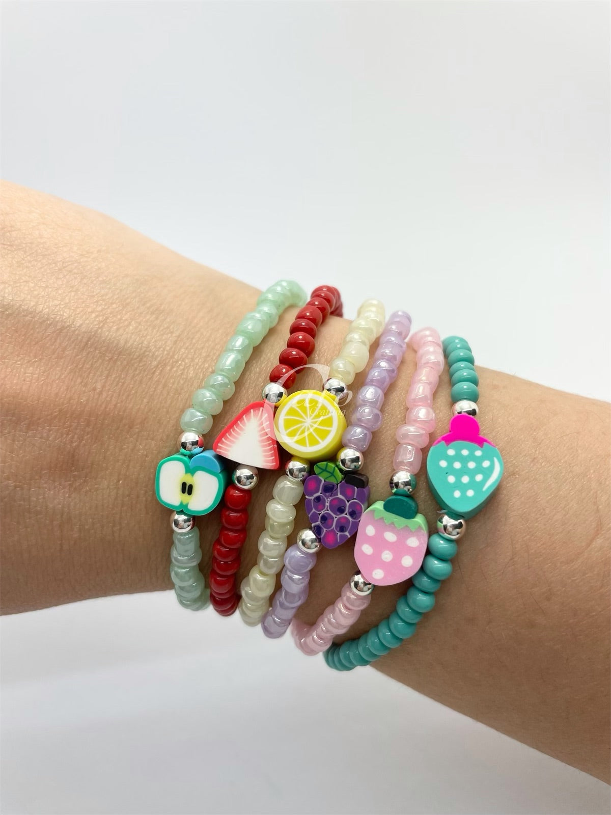Silver Plated Fruit Bracelet