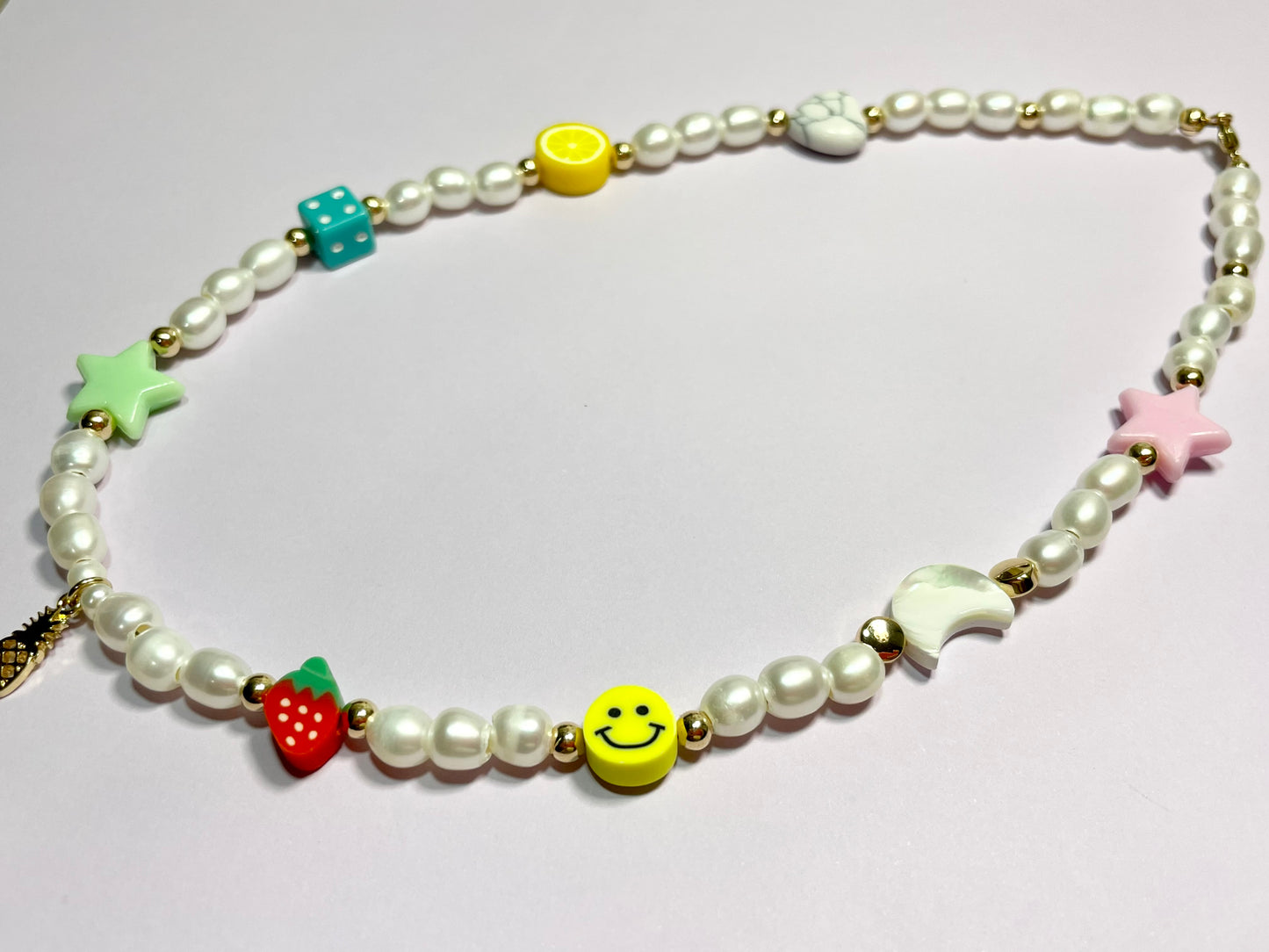 Funky Pearl Choker Necklace