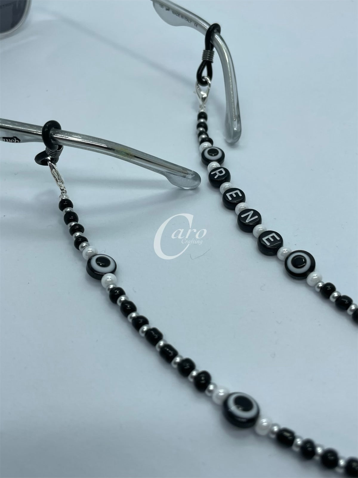 Black Evil Eye Mask Chain