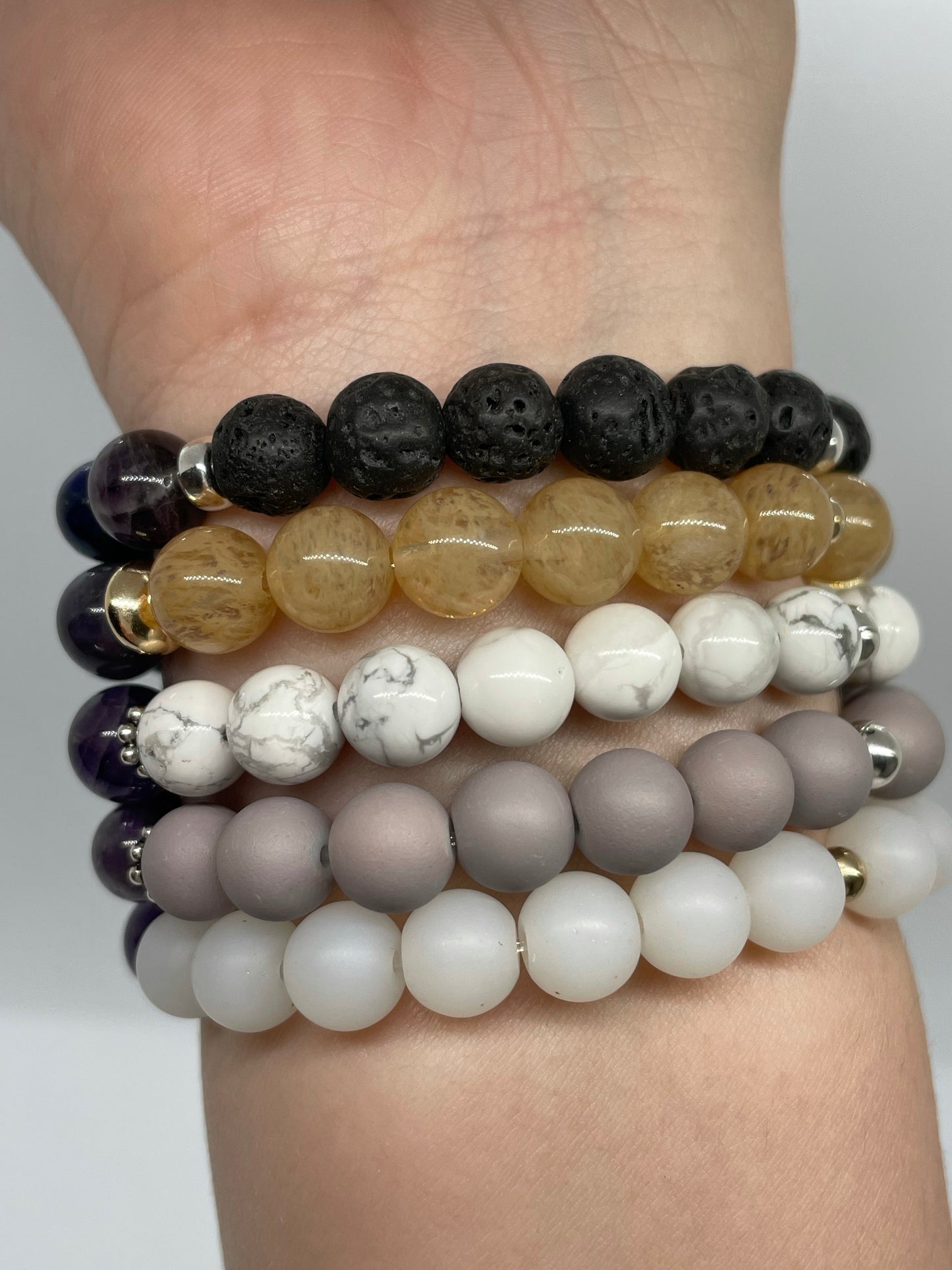 Crystal Bracelet Chakra 925 Silver or Brazilian Gold Filled