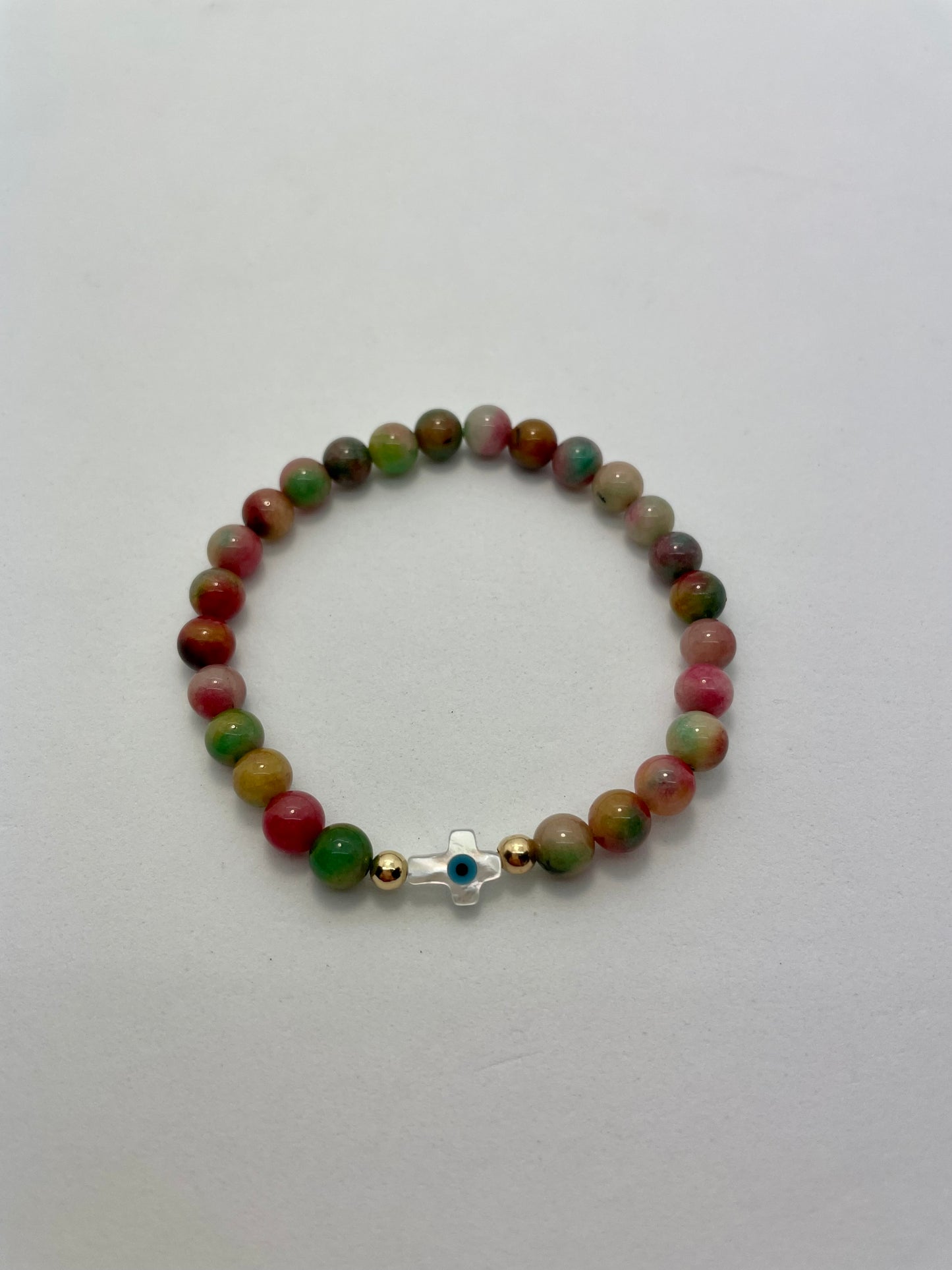Crystal Bracelet & Cross
