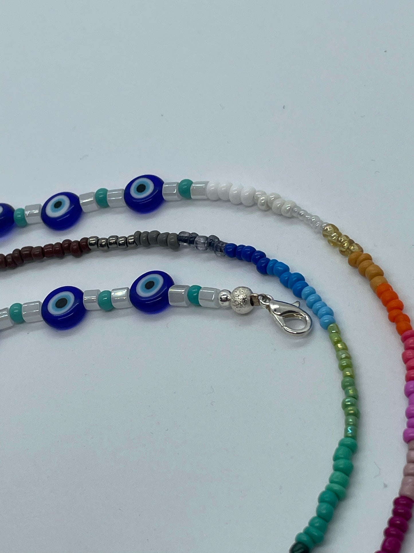 Evil Eyes Colorful Face Mask Chain