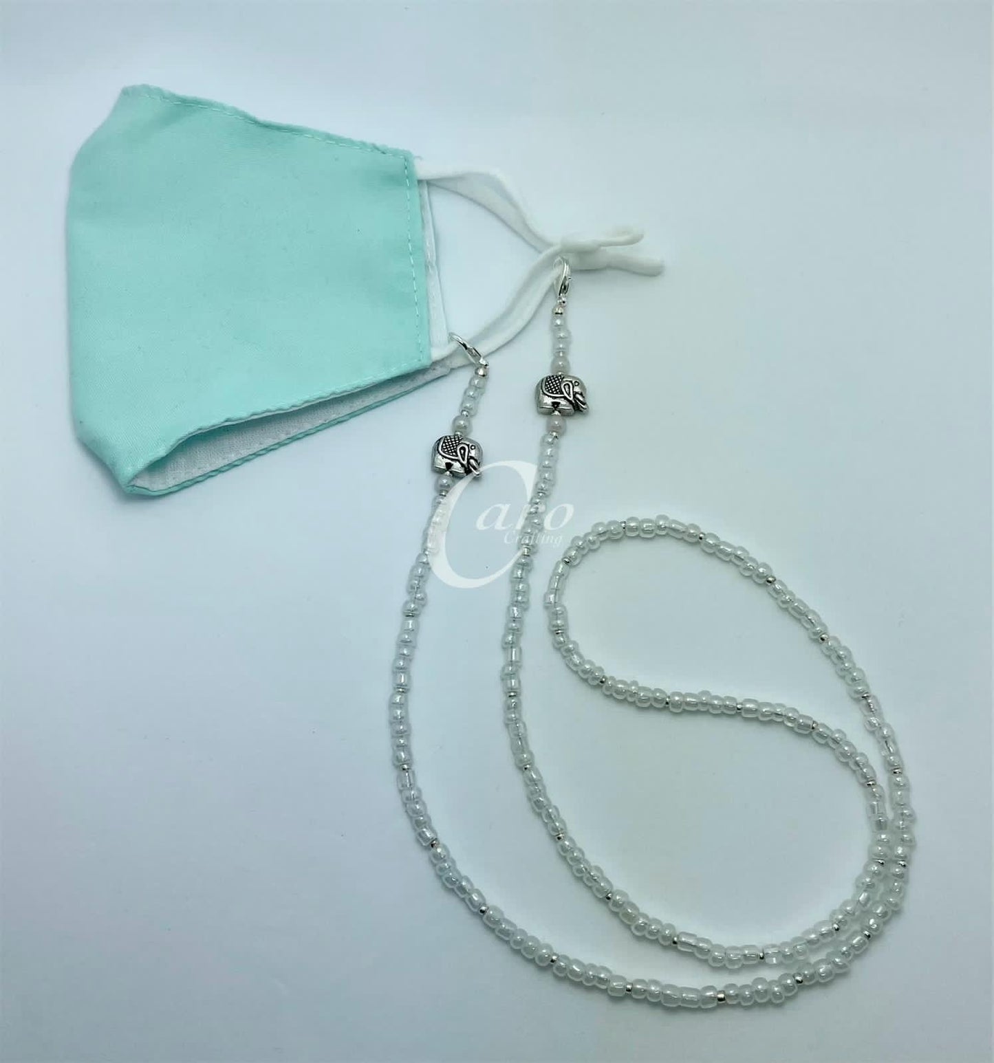 Elephant Clear Face Mask Chain