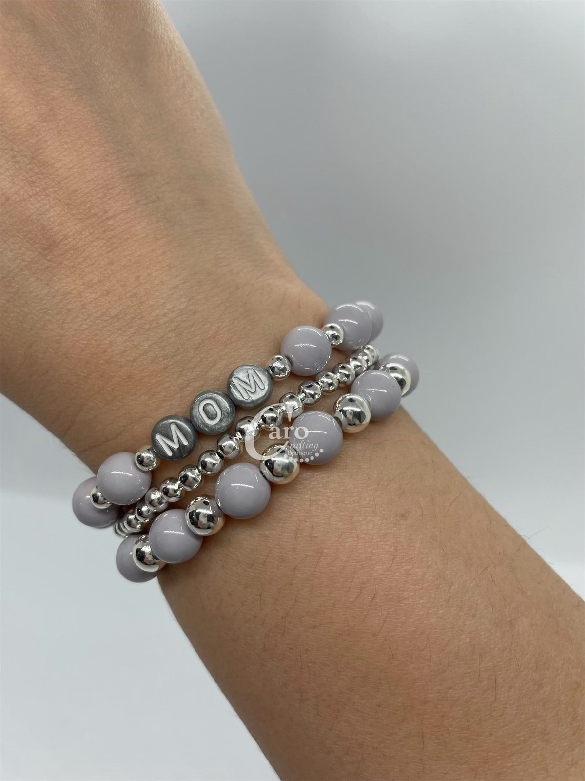 Gray Bracelet Silver Plated