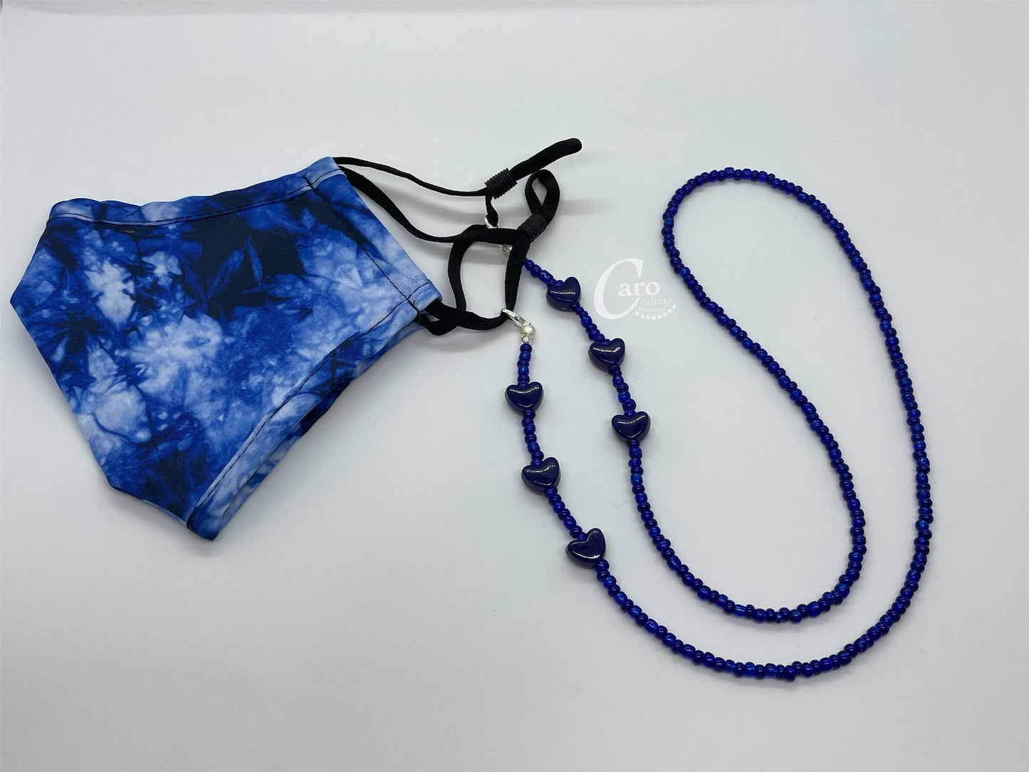 Navy Blue Mask/Glasses Chain