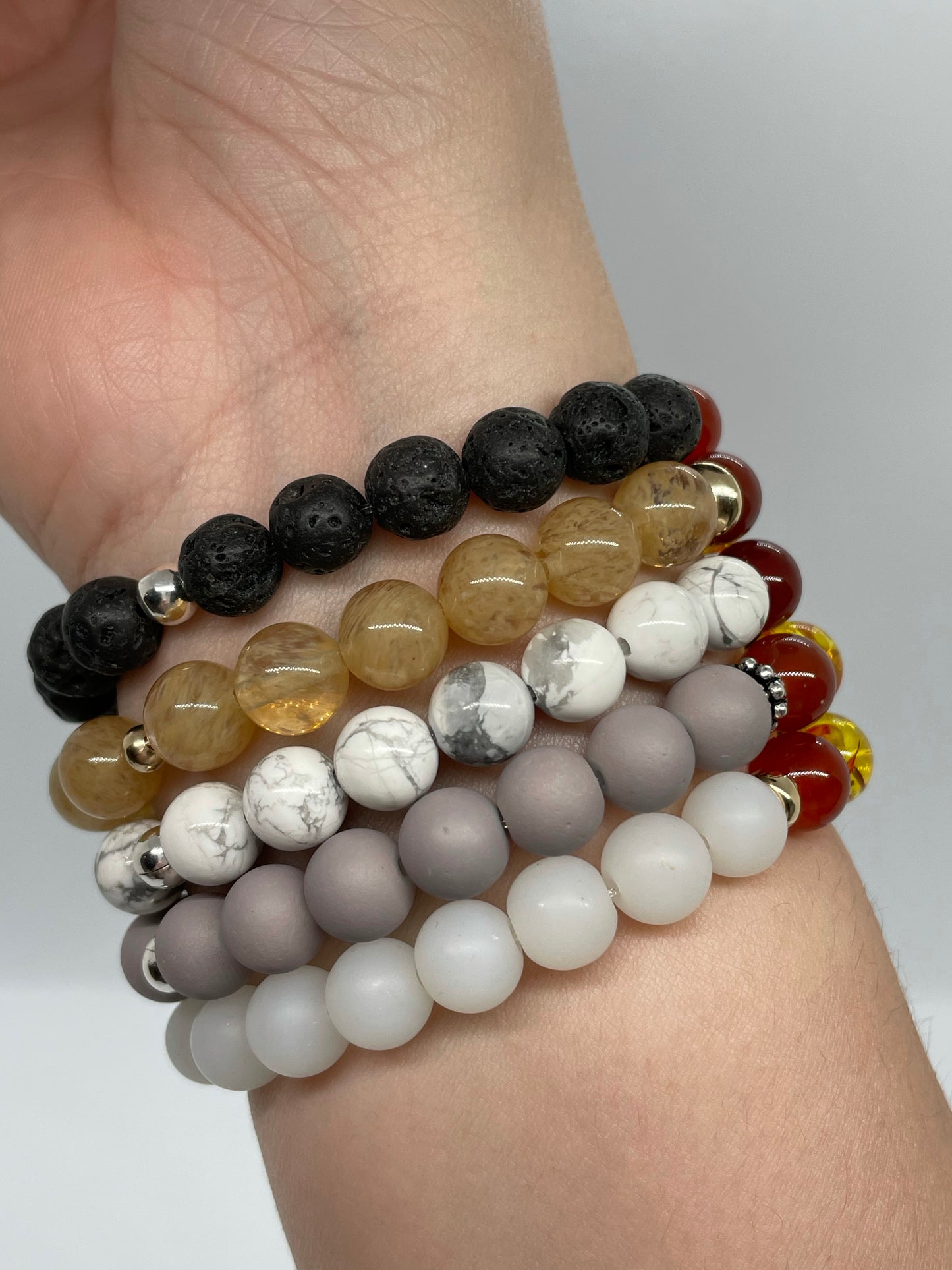 Crystal Bracelet Chakra 925 Silver or Brazilian Gold Filled