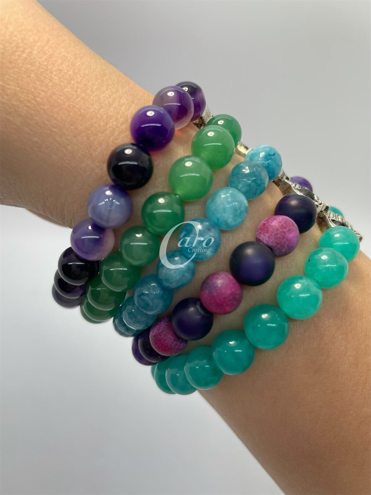 Crystal Bracelet & Hamsa Hand