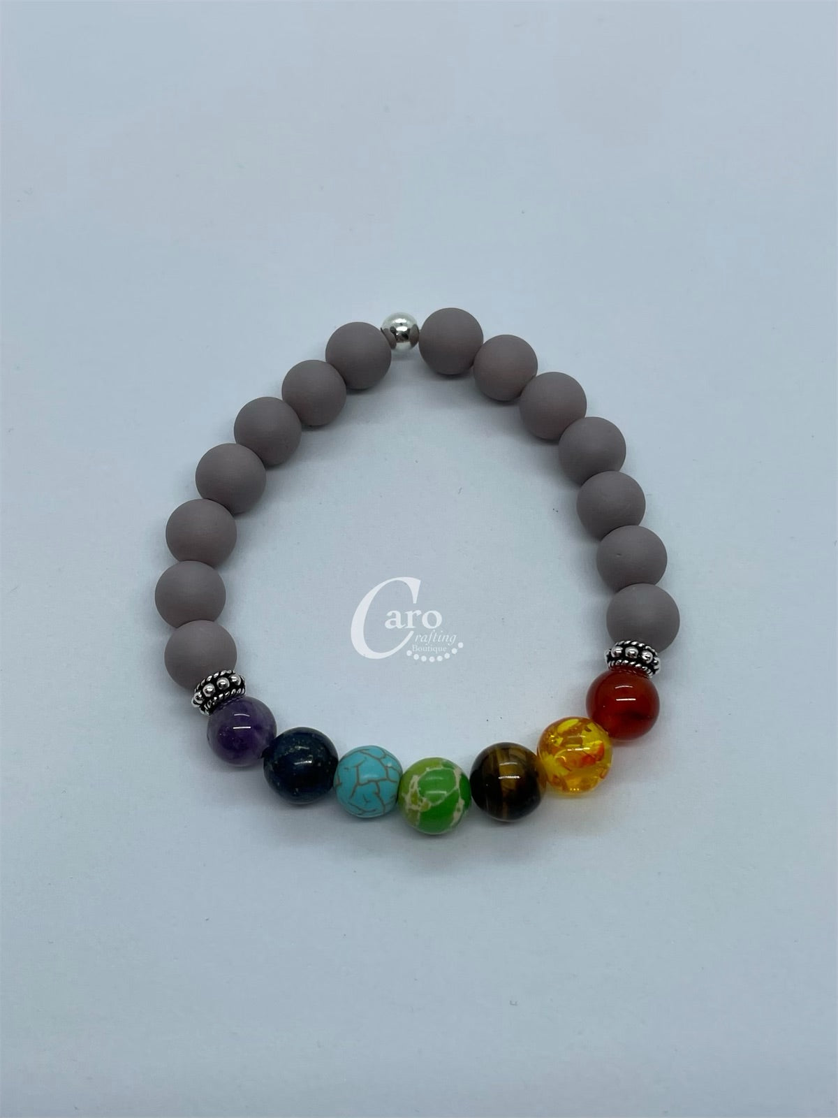 Crystal Bracelet Chakra 925 Silver or Brazilian Gold Filled
