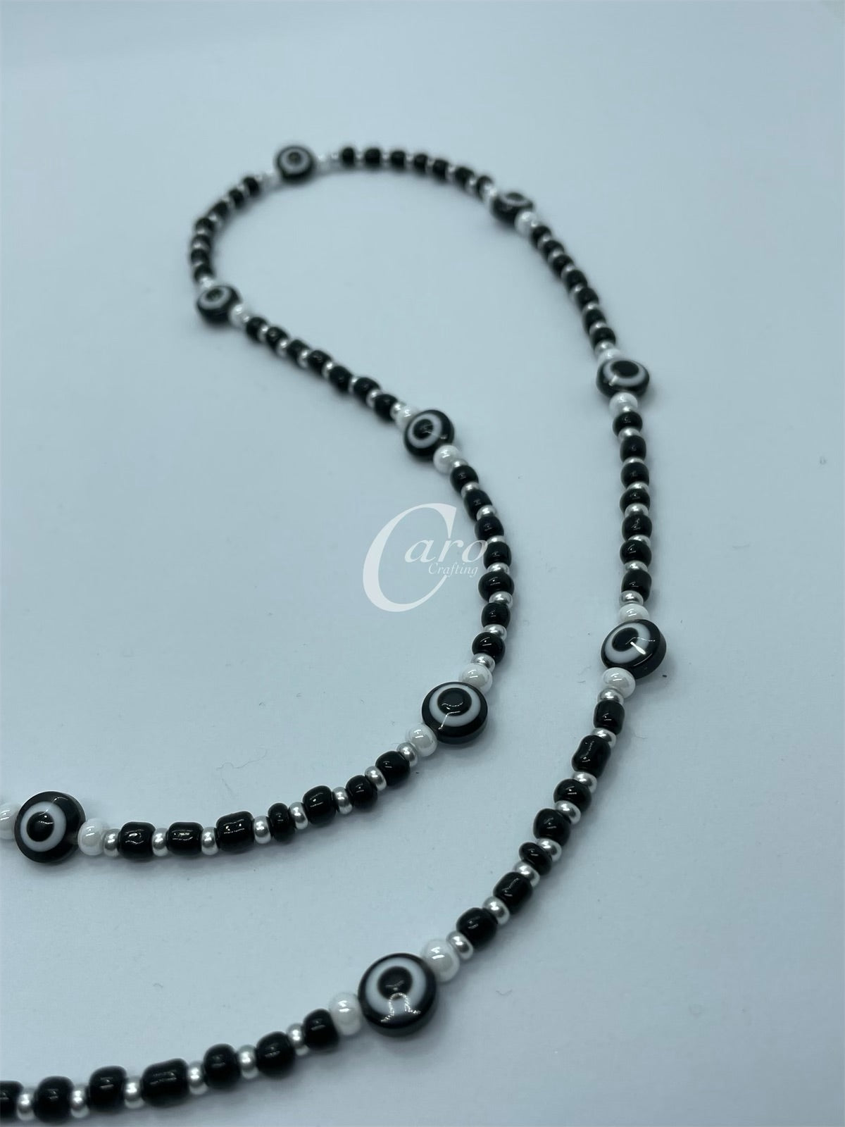 Black Evil Eye Mask Chain
