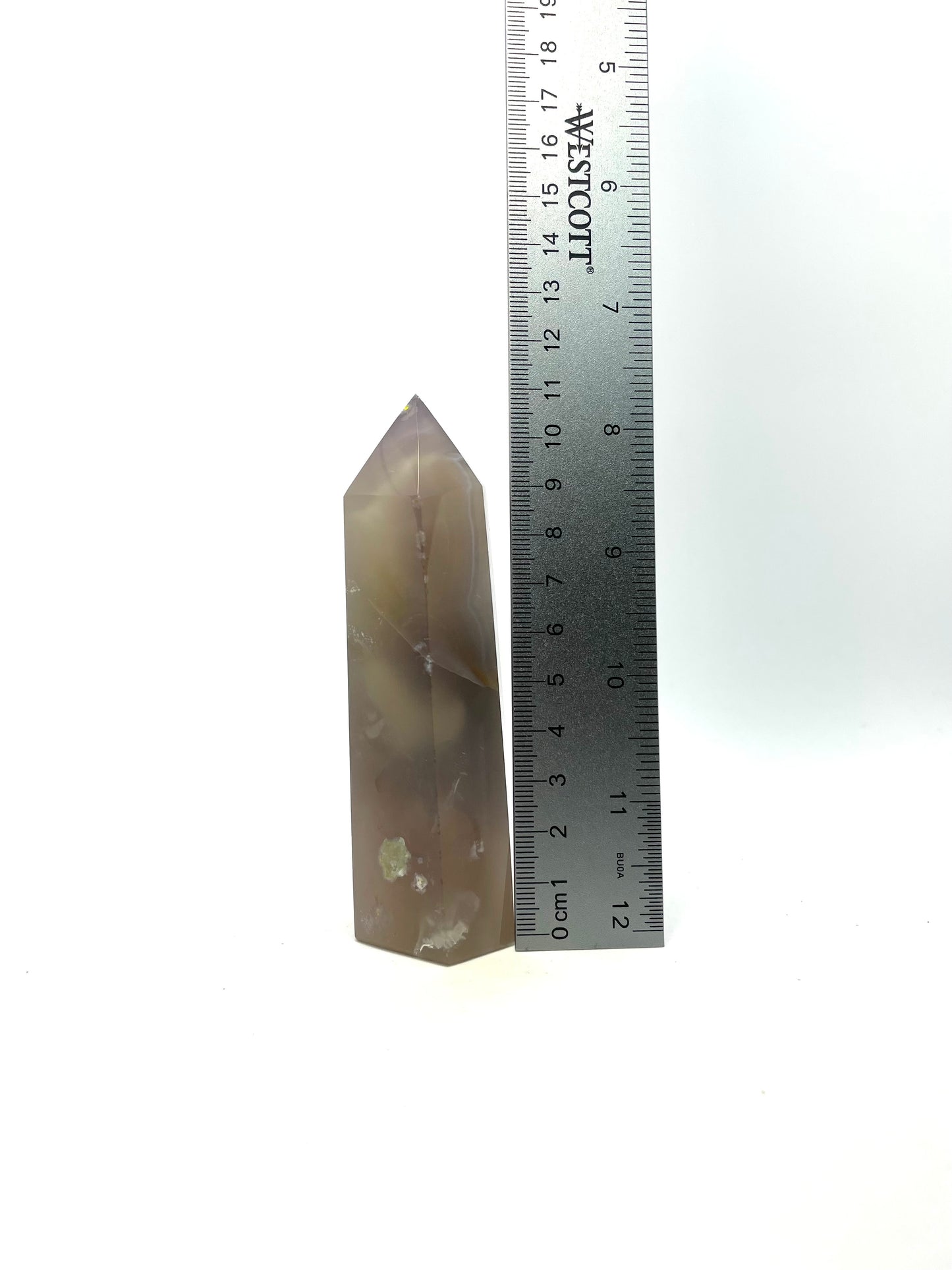 Point Crystal Sakura Agate Tall