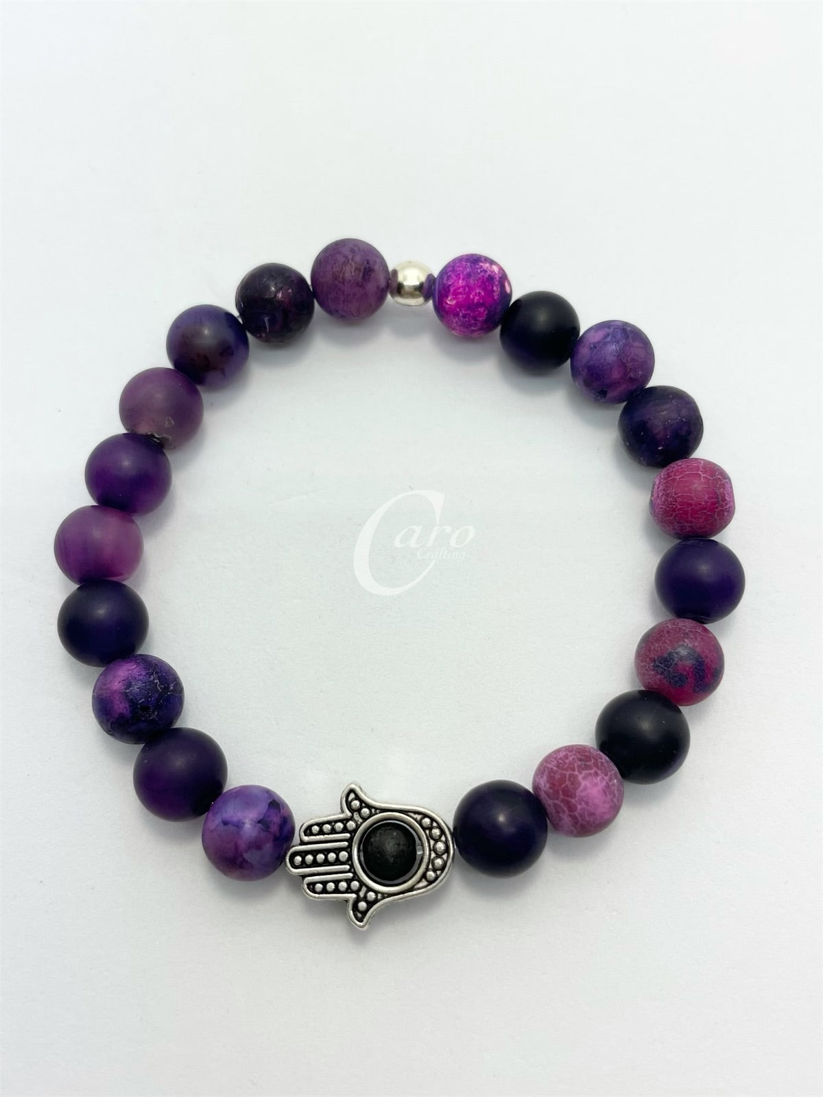 Crystal Bracelet & Hamsa Hand