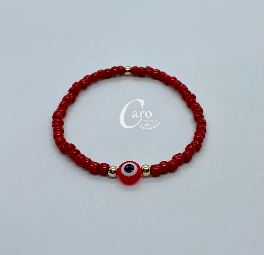 Evil Eye Bracelet 18kt Gold Filled