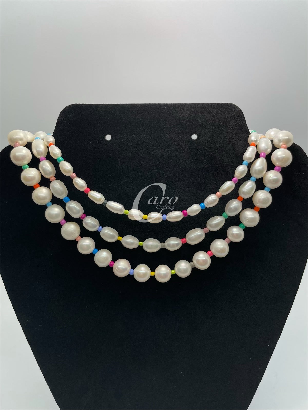 Colorful Fresh water pearl choker necklace