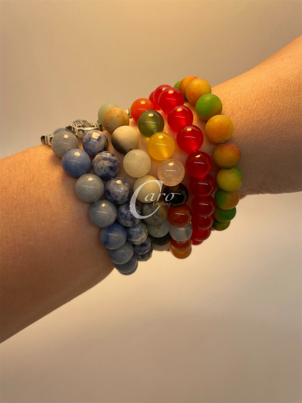 Crystal & Hamsa Hand Bracelets