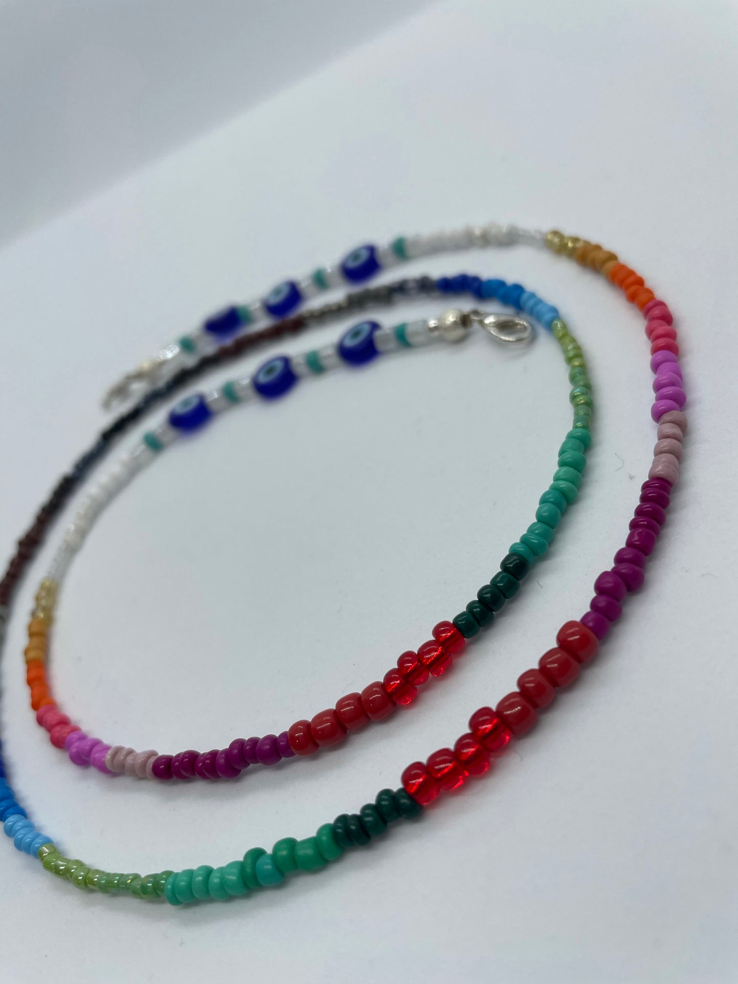 Evil Eyes Colorful Face Mask Chain