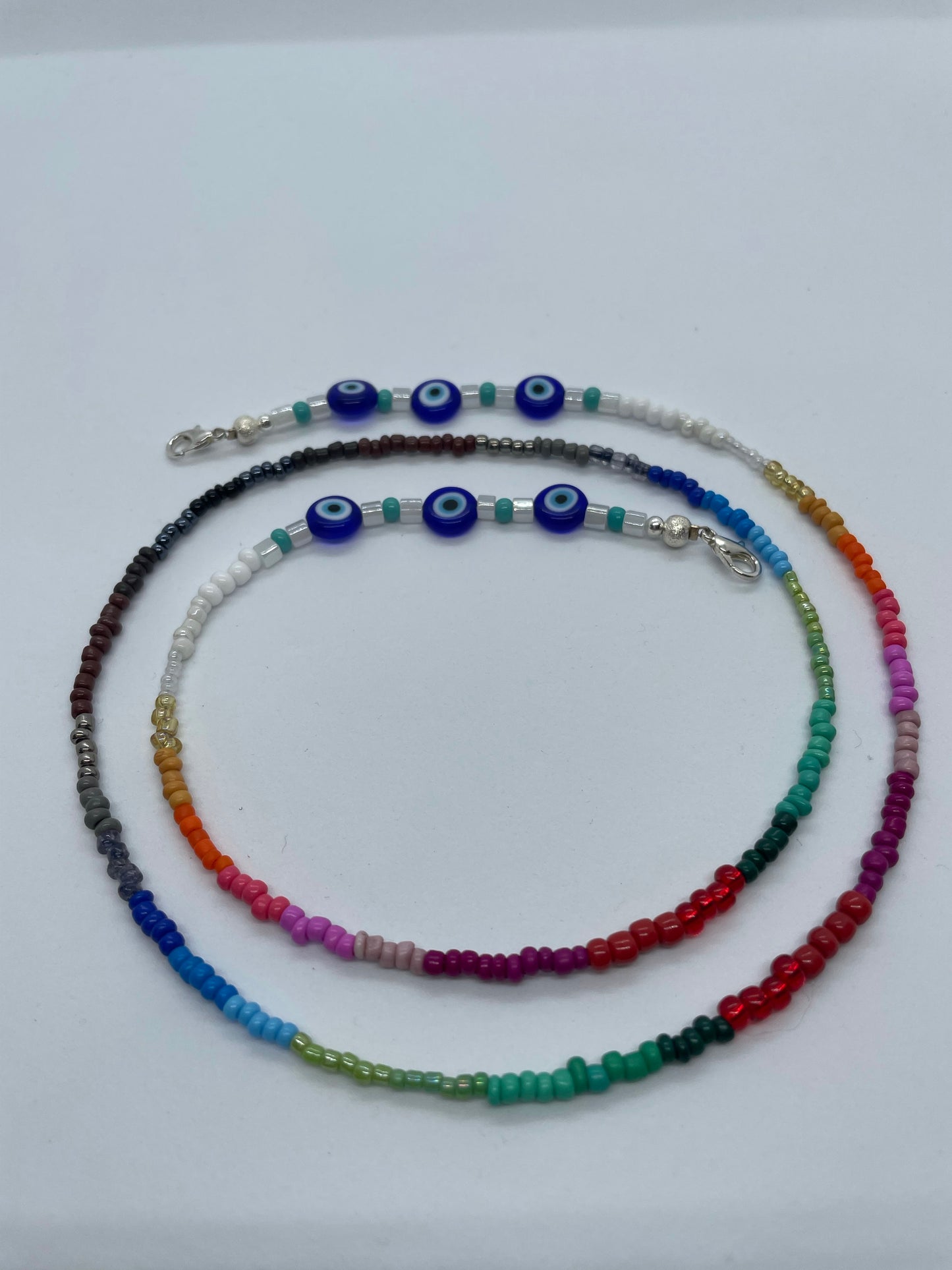 Evil Eyes Colorful Face Mask Chain