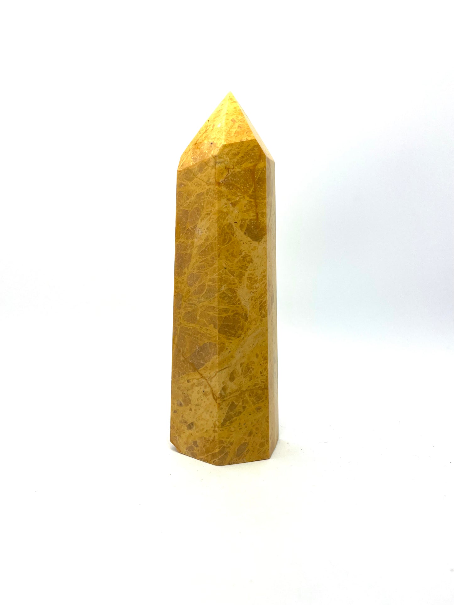 Point Crystal Yellow Aventurine