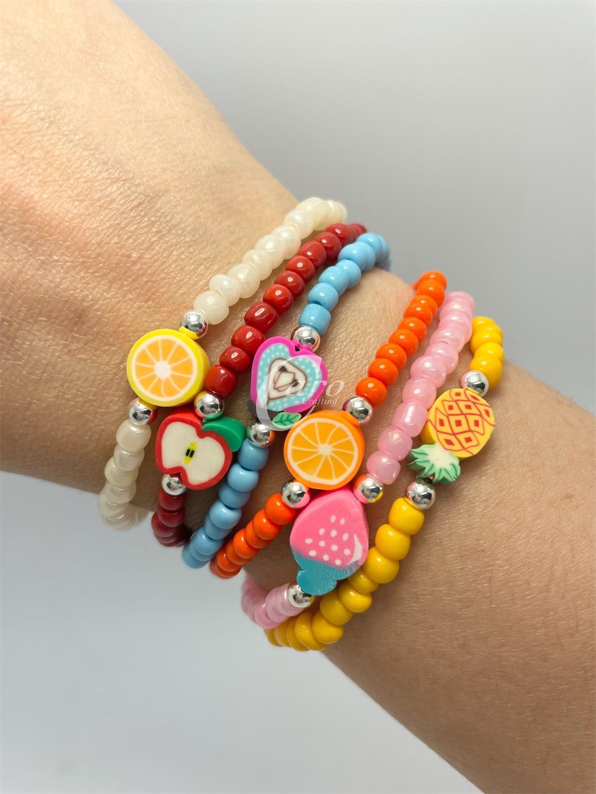 Silver Plated Fruit Bracelet