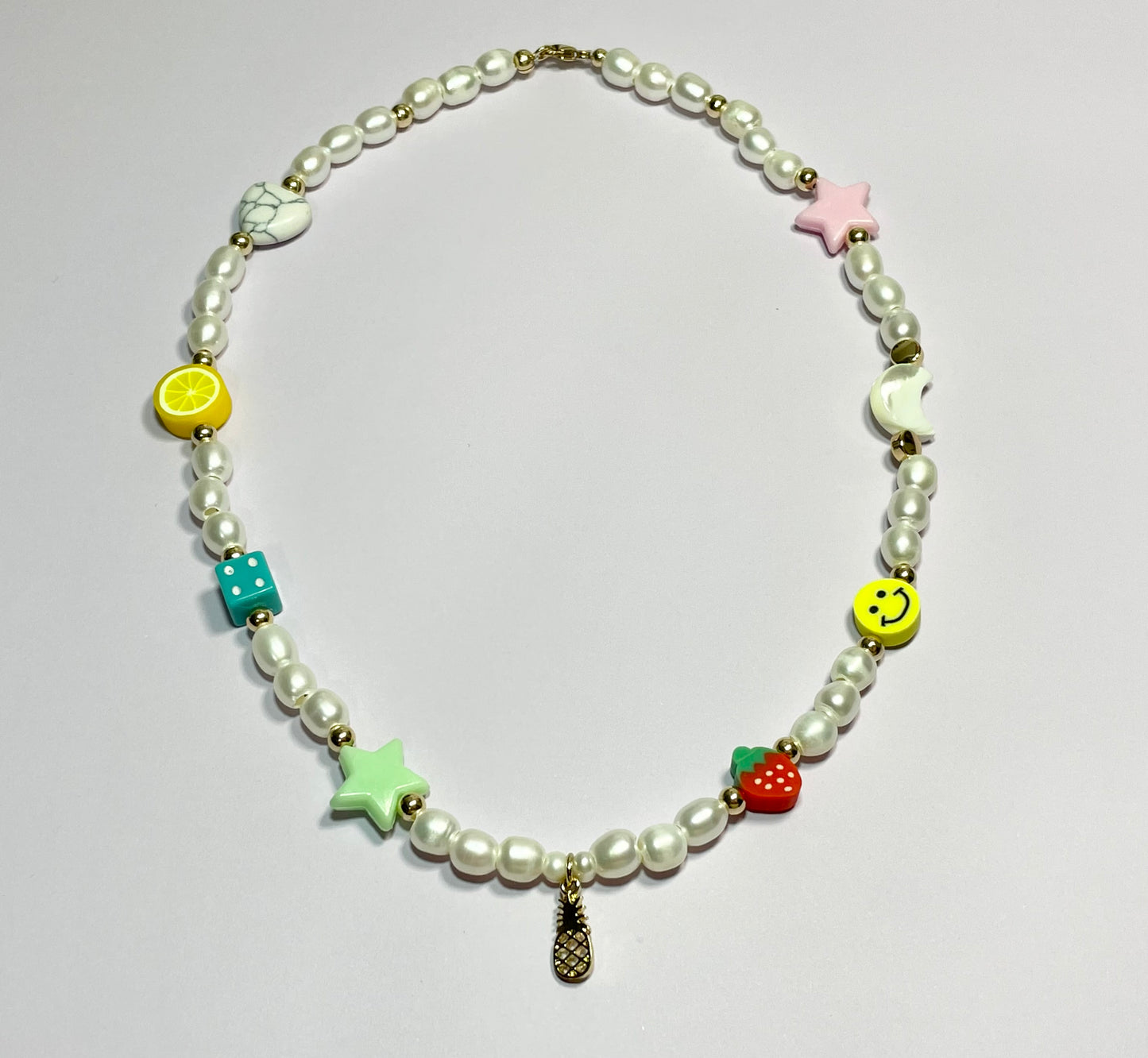Funky Pearl Choker Necklace