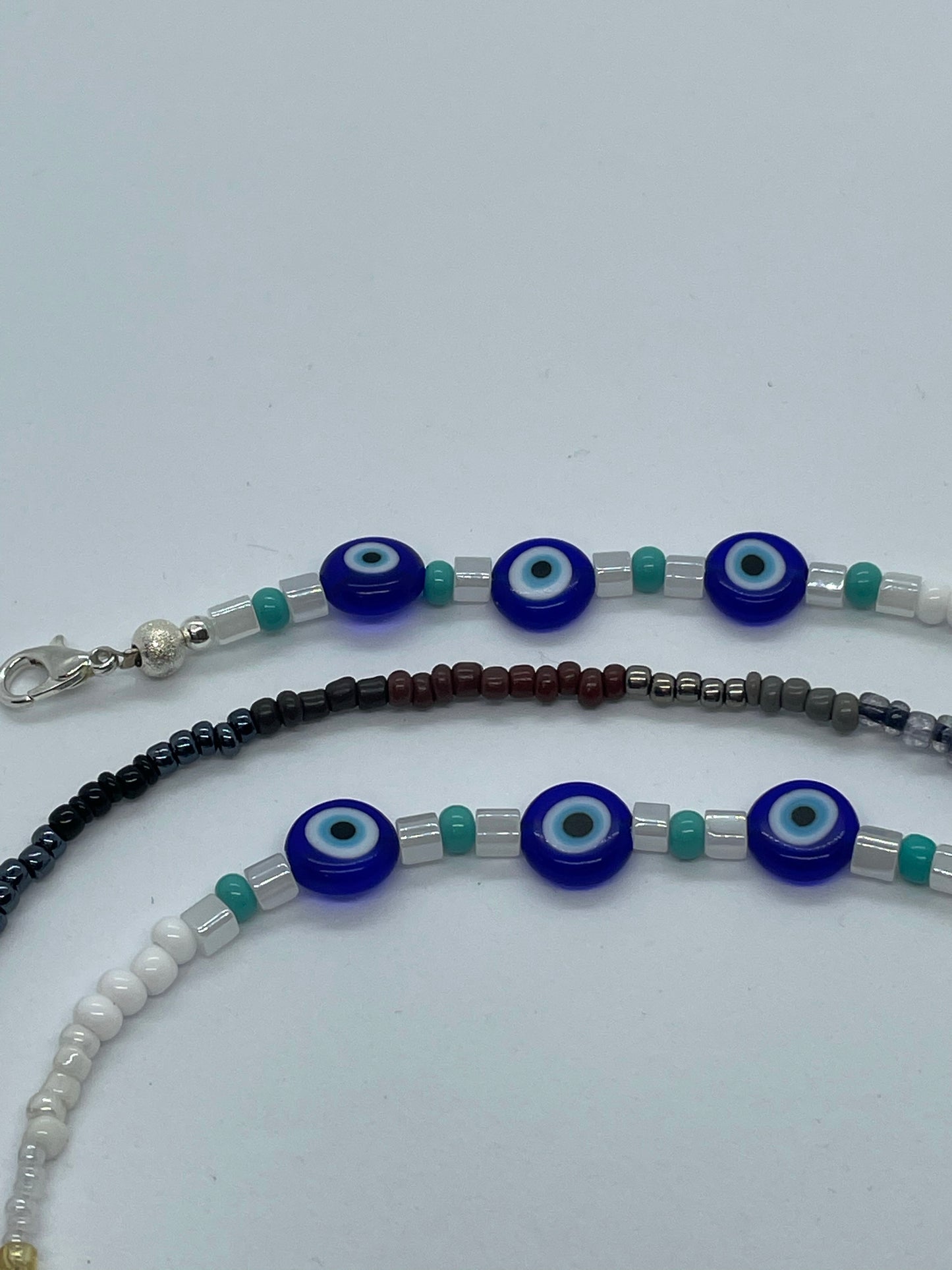 Evil Eyes Colorful Face Mask Chain