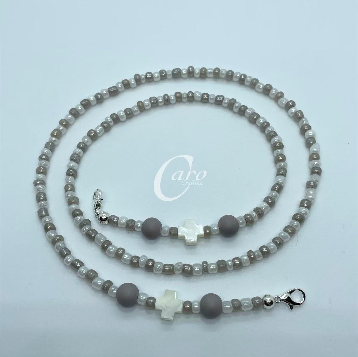 Gray Cross Mask chain