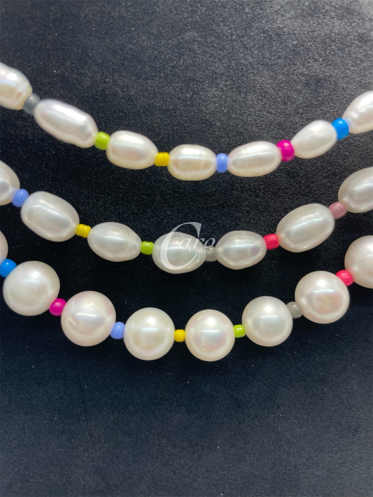 Colorful Fresh water pearl choker necklace