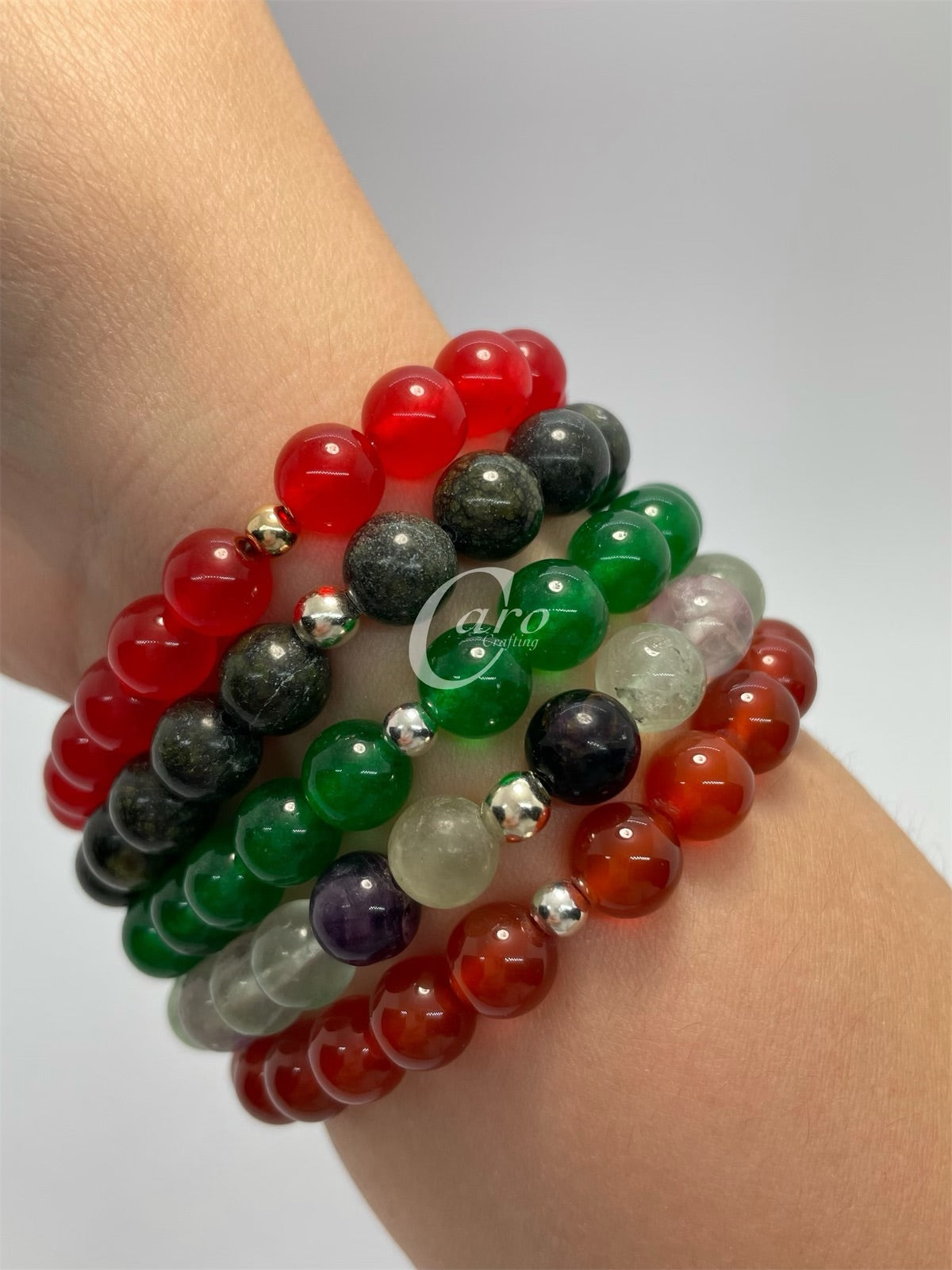 Crystal Bracelet & Hamsa Hand