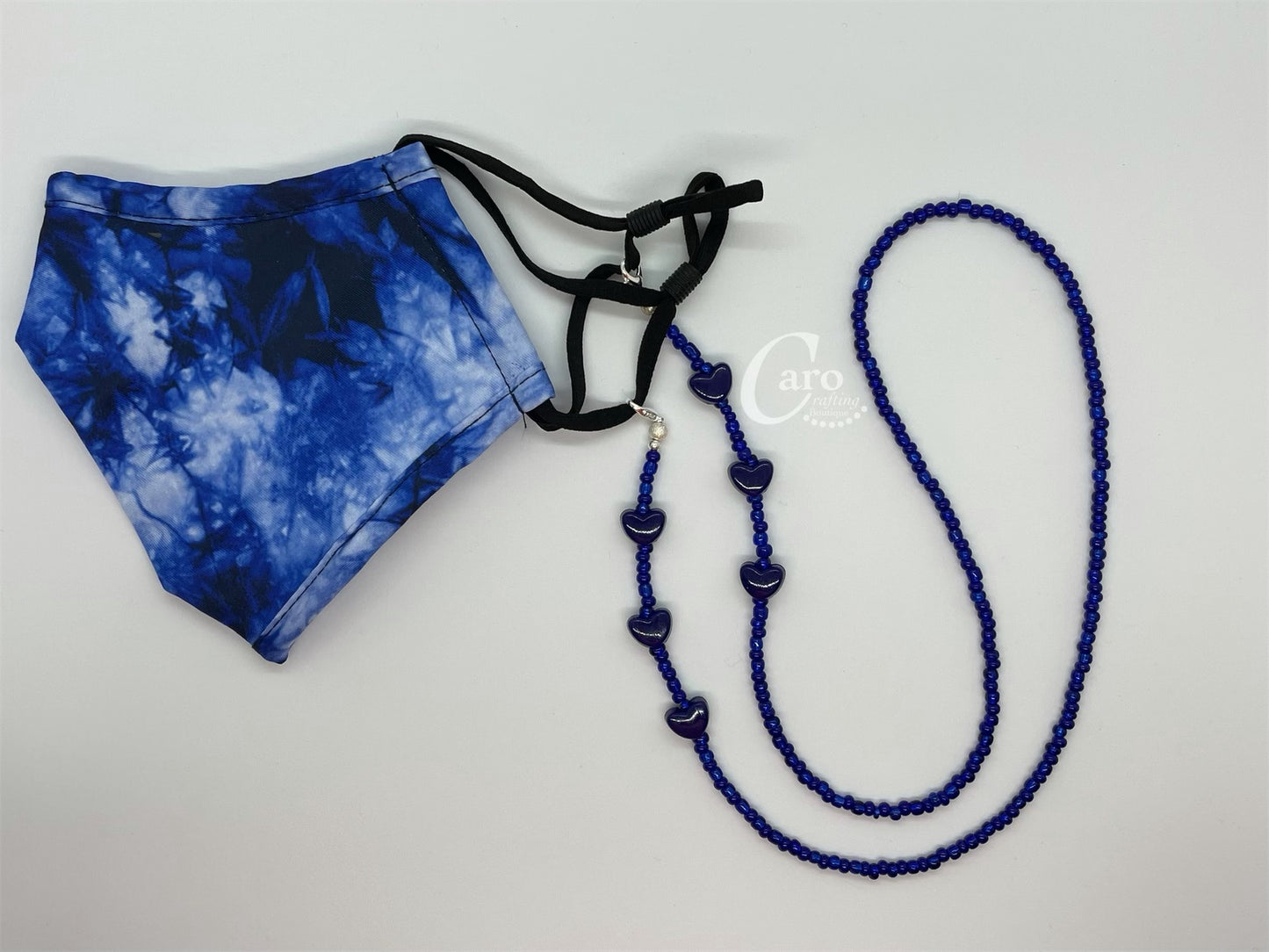 Navy Blue Mask/Glasses Chain