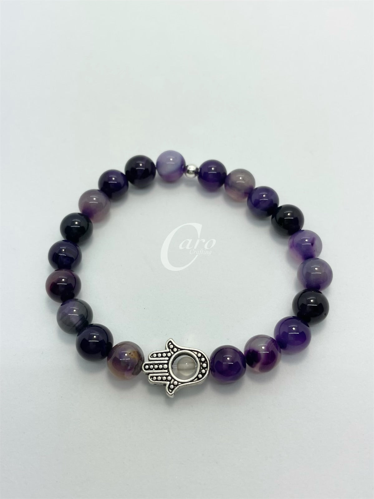 Crystal Bracelet & Hamsa Hand