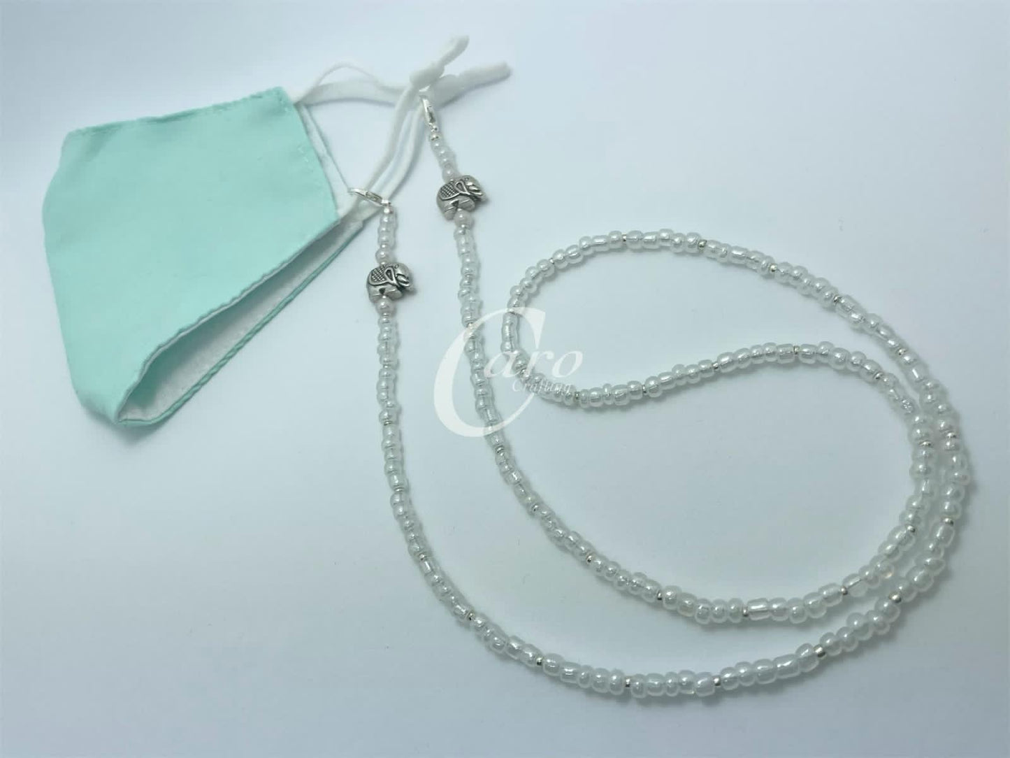 Elephant Clear Face Mask Chain