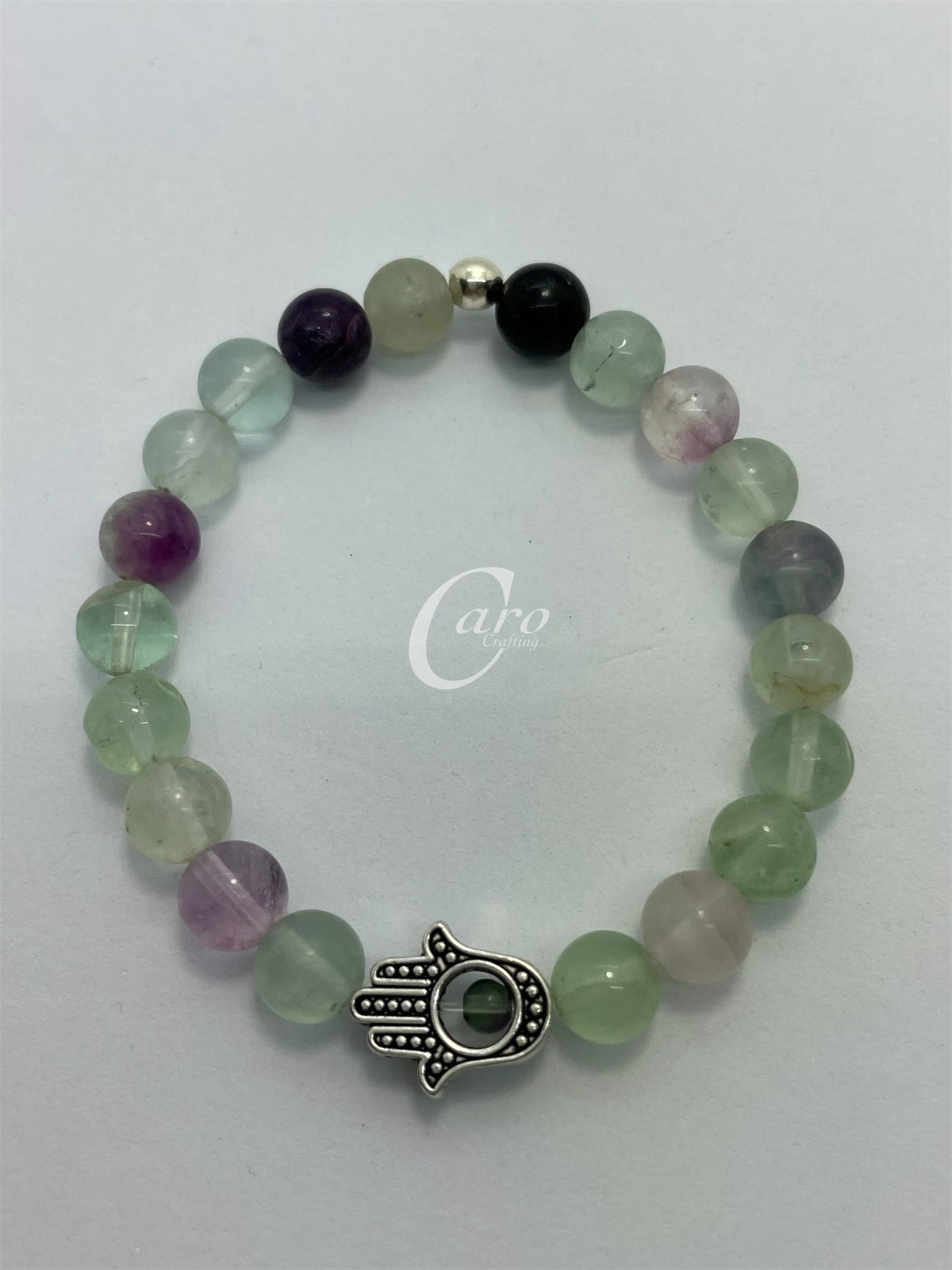 Crystal Bracelet & Hamsa Hand