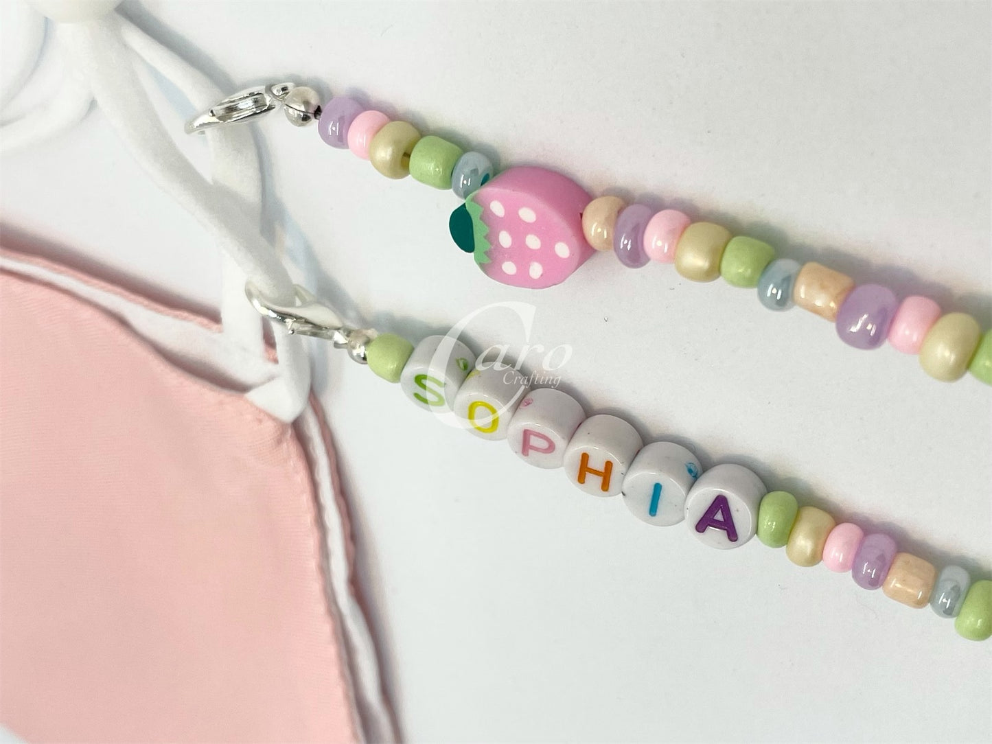Strawberry Face Mask Chain