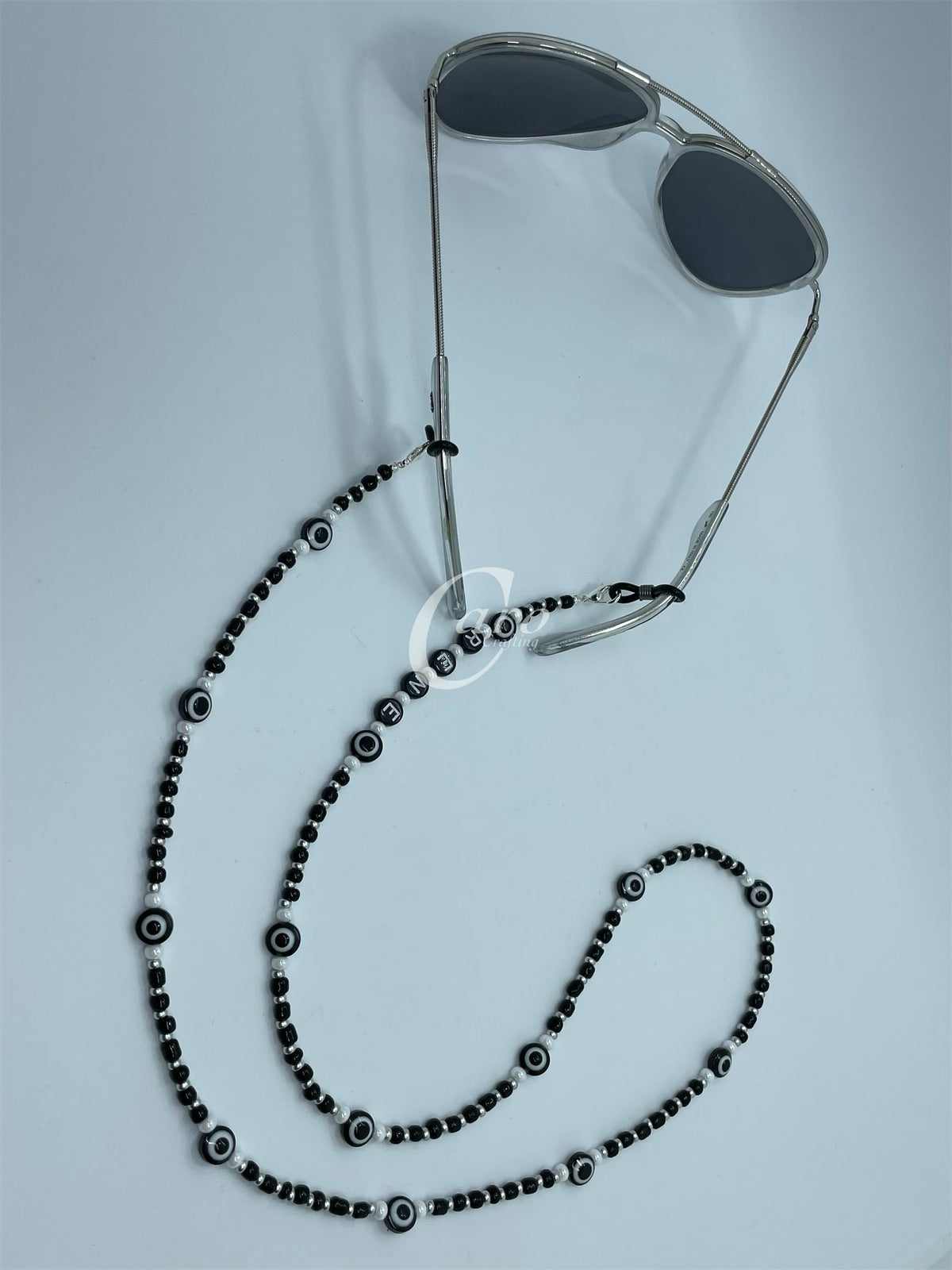Black Evil Eye Mask Chain