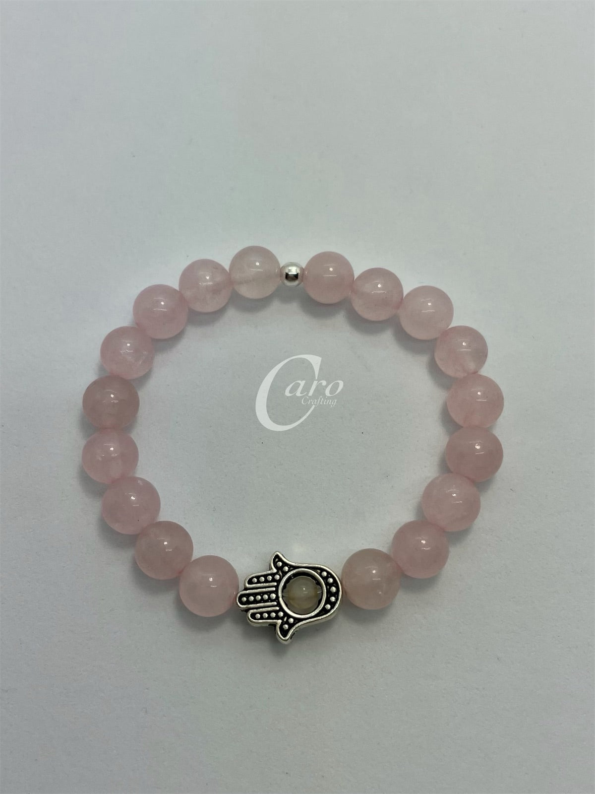 Crystal bracelet with hamsa hand
