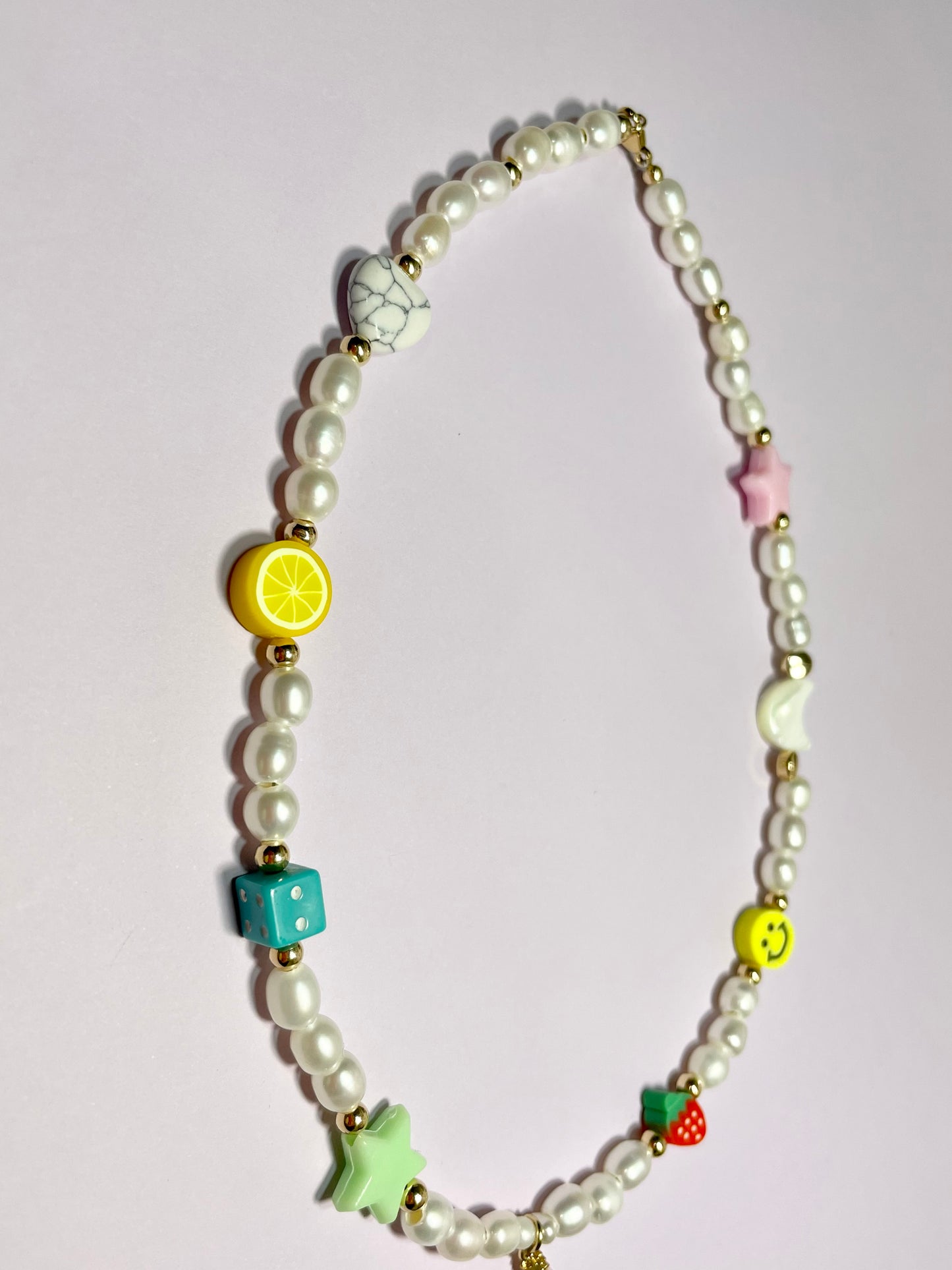Funky Pearl Choker Necklace