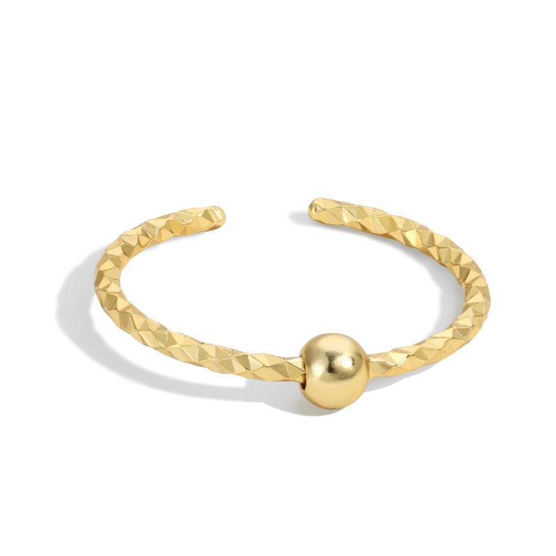 Gold plated silver plated Ring ball