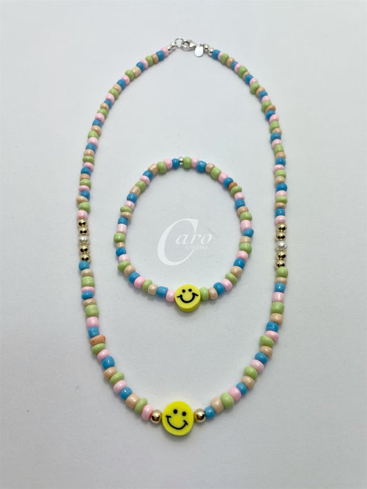 Rainbow Happy Face Pastel