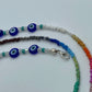 Evil Eyes Colorful Face Mask Chain