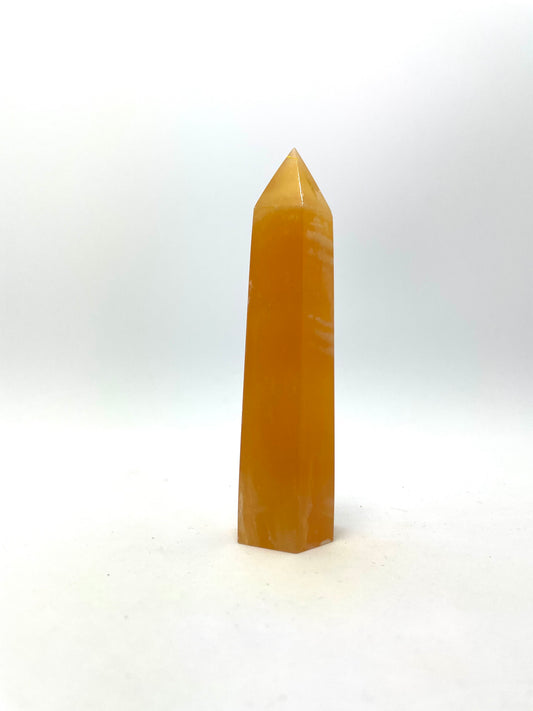 Point Crystal Orange Calcite