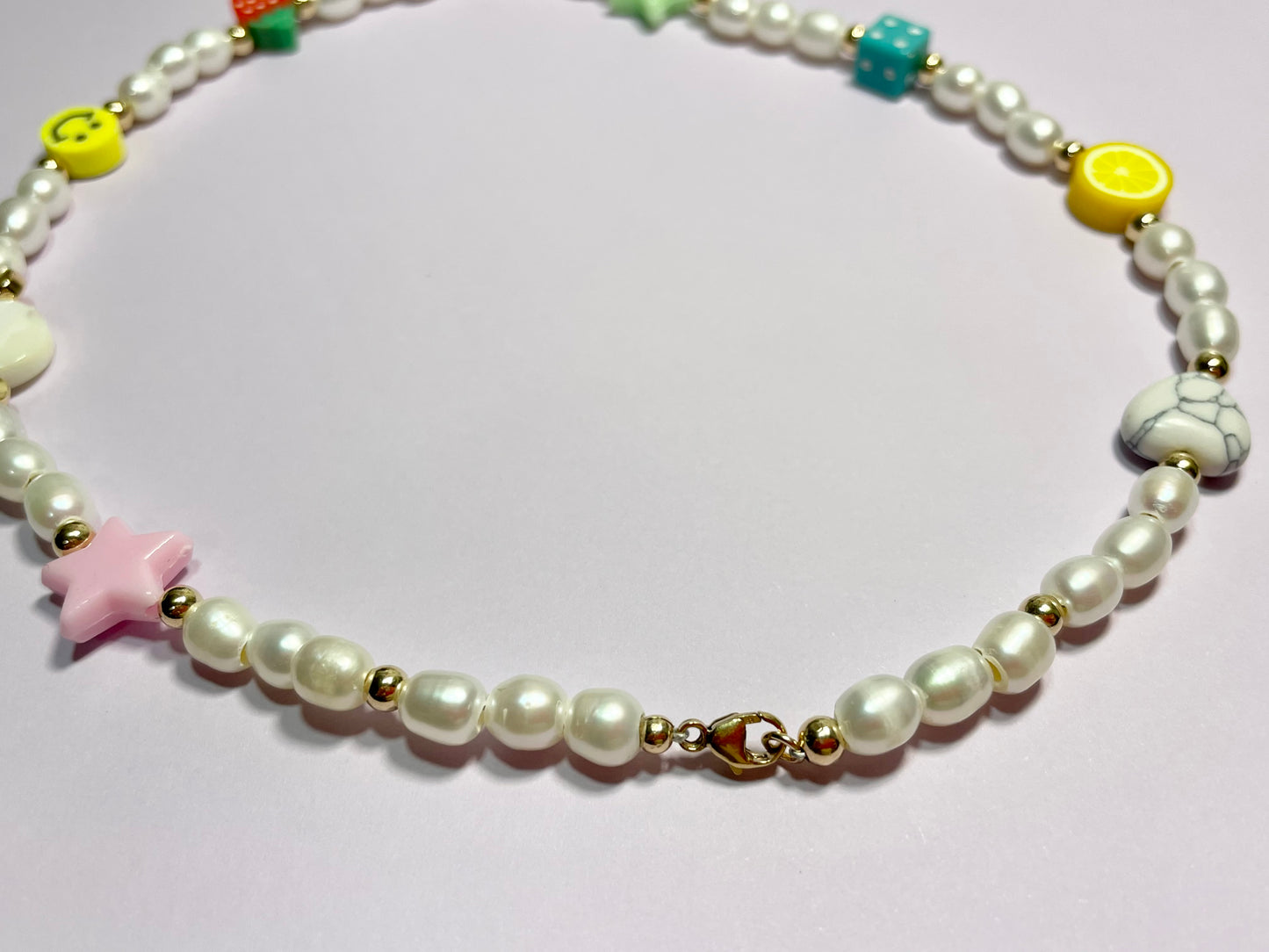 Funky Pearl Choker Necklace