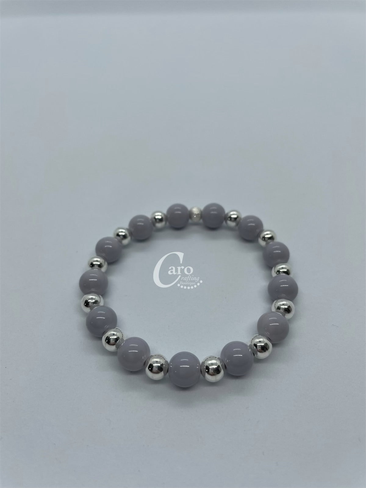 Gray Bracelet Silver Plated